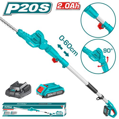 Cordless pole hedge trimmer
