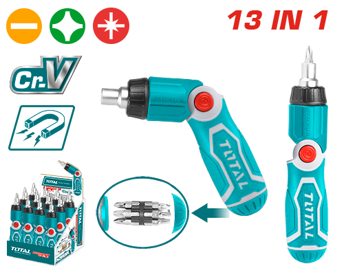 13 In 1 ratchet screwdriver set
