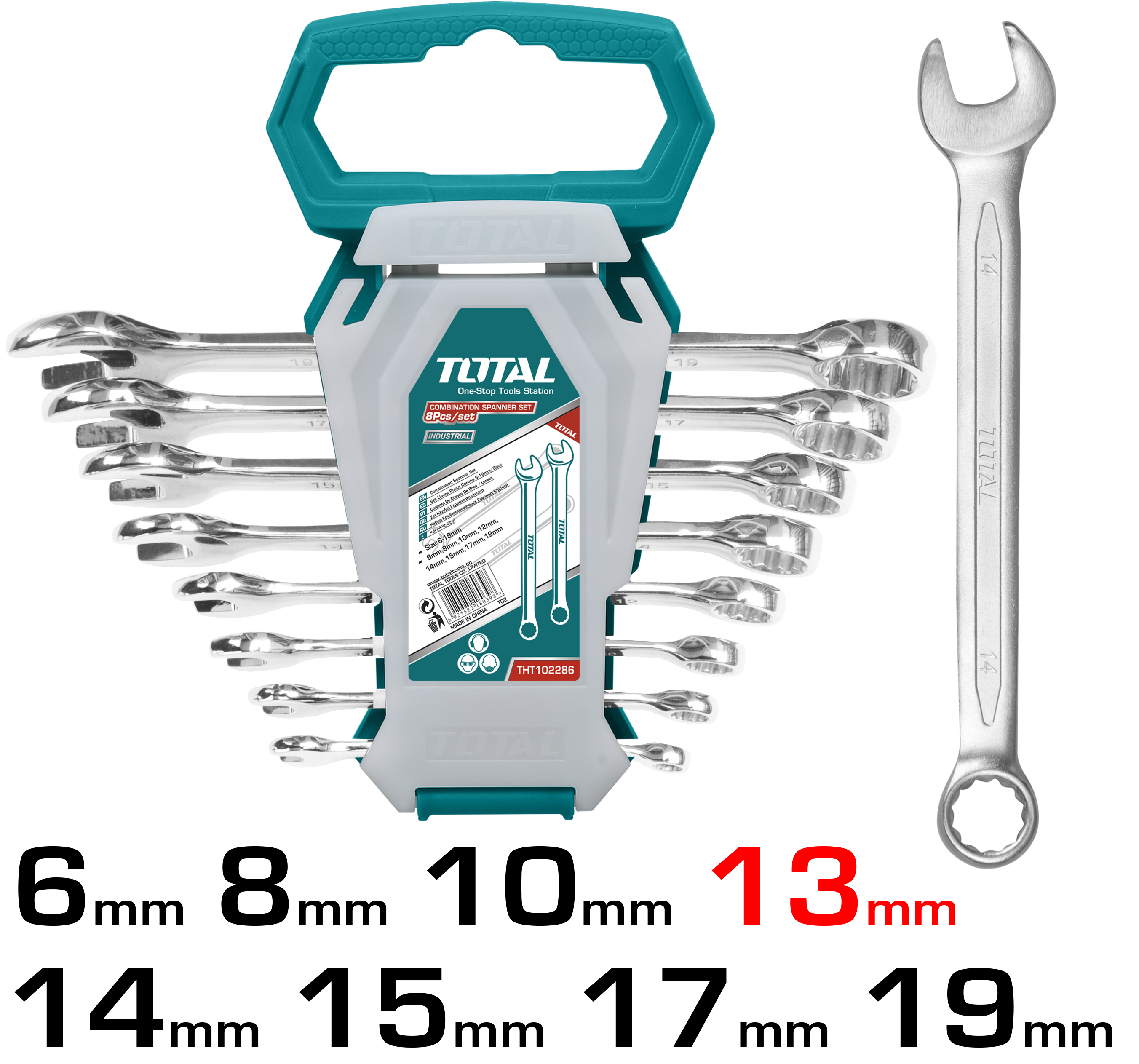 Combination spanner set