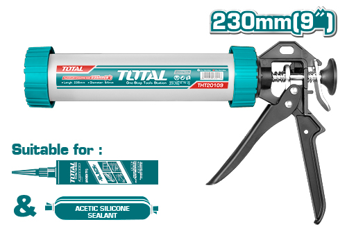 Aluminum caulking gun