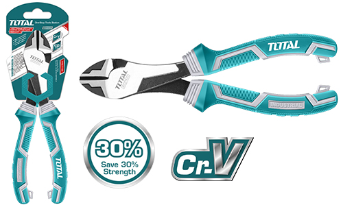 High leverage heavy-duty diagonal cutting pliers