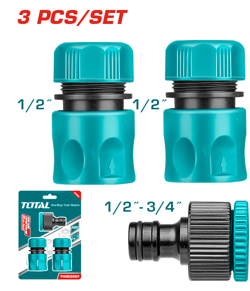 3 Pcs hose quick connectors set